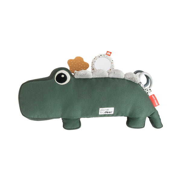 Done By Deer Piatto con Scomparti Foodie - Croco Verde - 100% PP Alimentare  unisex (bambini)