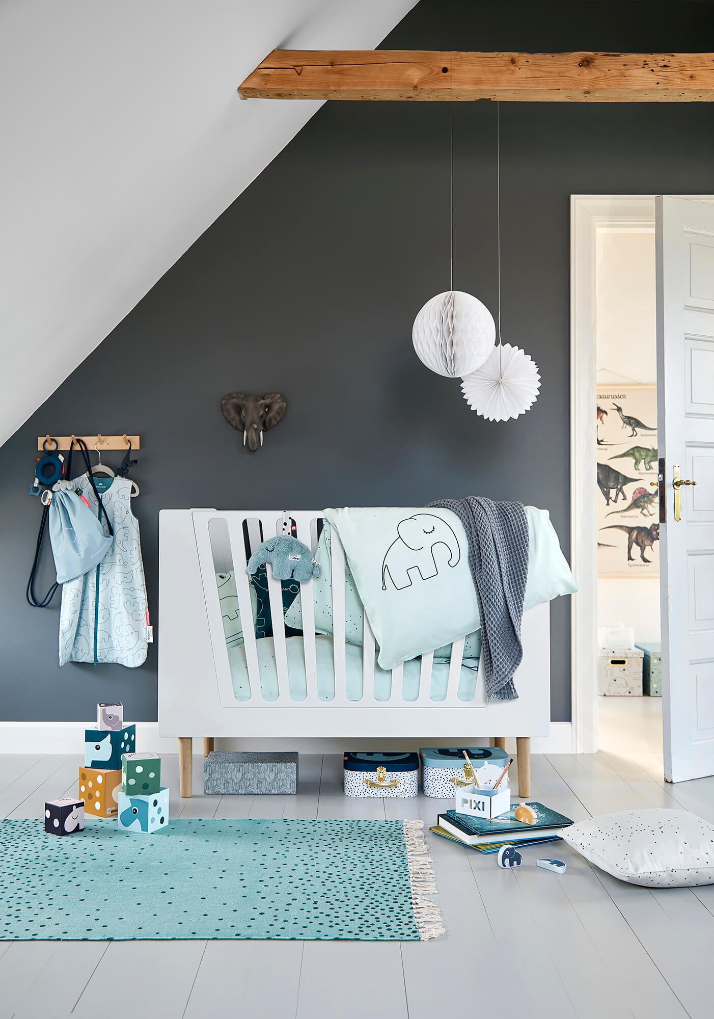 Waffeldecke 120 x 150 cm - Grau