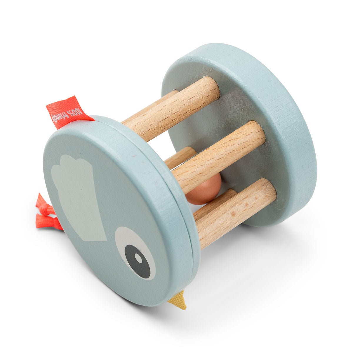 Wooden rattle - Birdee - Blue