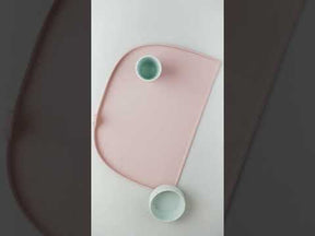 High edge silicone placemat - Elphee - Powder